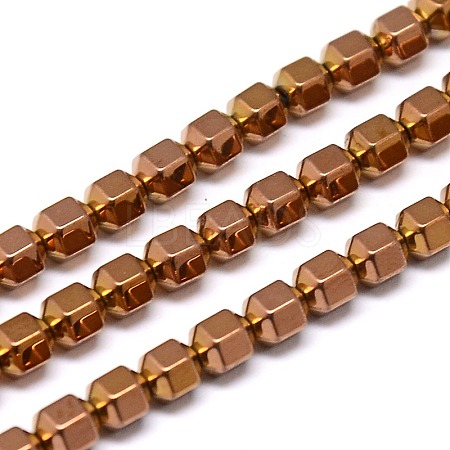 Electroplate Non-magnetic Synthetic Hematite Beads Strands G-I095-02-1