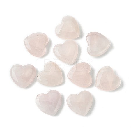 Natural Rose Quartz Heart Palm Stone G-YW0001-52A-1