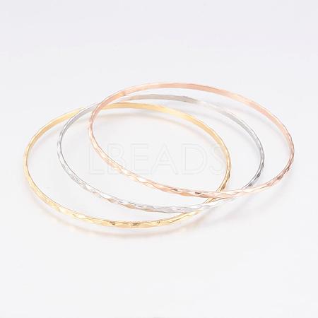 304L Stainless Steel Buddhist Bangles BJEW-G568-15-1