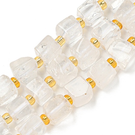 Natural Quartz Crystal Beads Strands G-G053-B15-01A-1