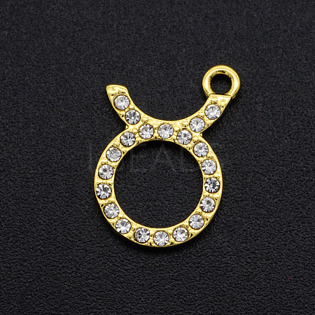 Alloy Rhinestone Charms PALLOY-S098-DA024-2-1