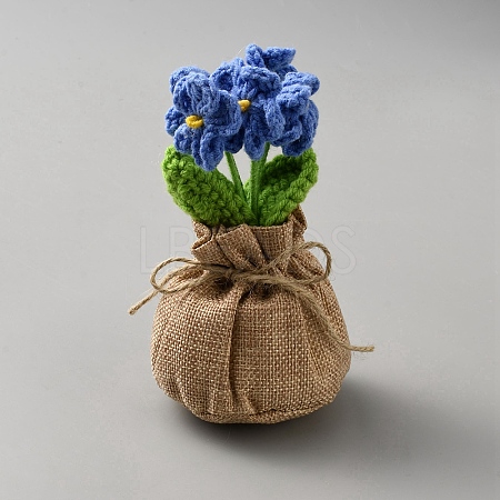 Plush Artificial Flower Pot Plants Display Decoration DJEW-WH20023-008A-1