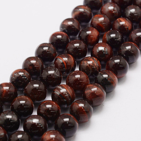 Natural Tiger Eye Bead Strands G-P230-14-8mm-1