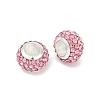 Alloy Rhinestone Clay Pave Beads ALRI-D300-03S-12-2