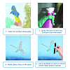 Gorgecraft Waterproof PVC Colored Laser Stained Window Film Adhesive Stickers DIY-WH0256-052-3