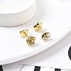 Ion Plating(IP) 304 Stainless Steel Stud Earrings X-EJEW-P300-01G-2