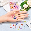 4 Style Transparent Acrylic Beads MACR-YW0001-62-7