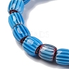 Handmade Lampwork Chevron Beads Strands X-LAMP-K041-01B-07-4