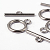 Alloy Toggle Clasps TIBE-E001-P-FF-3