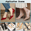 CRASPIRE 12 Pairs 3 Style Transparent TPU Anti-Loose Shoelace for High-heeled Shoes FIND-CP0001-96-5