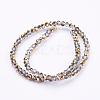 Electroplate Glass Faceted Rondelle Beads Strands EGLA-D020-3x2mm-14-2