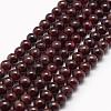 Natural Garnet Bead Strands G-P217-33-4mm-1