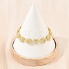 Brass Pave Cubic Zirconia Heart Tennis Bracelets for Women KK-CBA68DA-09G-01-1