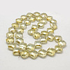 Electroplate Glass Beads Strands EGLA-D029-6-2