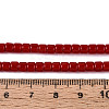 Opaque Solid Color Glass Beads Strands GLAA-N065-4x4mm-C05-4