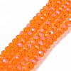 Electroplate Glass Beads Strands X1-EGLA-A034-T4mm-L07-1