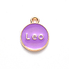 Alloy Enamel Pendants X-ENAM-S124-01B-01G-3