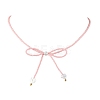 Glass Seed Pendant Necklaces for Women NJEW-MZ00031-05-1