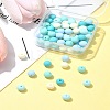 70Pcs Rubberized Style Acrylic Beads MACR-FS0001-71A-10