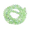 AB Color Plated Transparent Glass Beads Strands GLAA-G127-01-02K-3