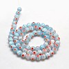 Round Millefiori Glass Beads Strands LK-P001-22-3