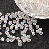Bicone AB Color Plated Eco-Friendly Transparent Acrylic Beads LS-TACR-A003-5mm-22-1