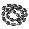 Natural Larvikite Beads Strands G-A295-A03-01-3