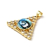 Golden Brass Pendants KK-L209-007G-05-2