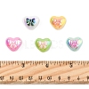 40Pcs UV Plated Acrylic Beads PACR-FS0001-08-5
