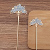 Ancient Style Alloy with Enamel Hair Stick Finding PW-WG19ABA-06-1