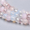 Glass Beads Strands X-GLAA-F106-B-17-3