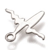 Non-Tarnish 201 Stainless Steel Charms STAS-C017-02P-3