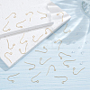 200Pcs Brass Earring Hooks KK-ME0001-25-4