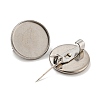 304 Stainless Steel Brooch Base Settings FIND-D035-04A-P-2