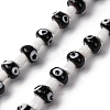 Handmade Evil Eye Lampwork Beads Strands LAMP-S069-01A-02-1