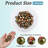 1 Strand Dyed Natural Imperial Jasper Round Beads Strands G-PA0002-57A-2