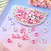 150Pcs Opaque Resin European Beads RESI-TA0004-61C-5