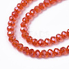 Electroplate Glass Beads Strands EGLA-A034-T4mm-A21-2