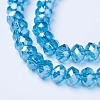 Electroplate Glass Beads Strands X-EGLA-A034-T8mm-A13-3
