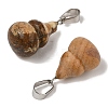 Natural Picture Jasper Pendants G-B127-03P-13-3