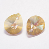 Faceted Glass Rhinestone Pendants RGLA-F053-C-223PS-2