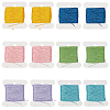 24Pcs 6 Colors Polyester Embroidery Threads DIY-CY0003-59-1