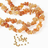 1 Strand Natural Red Aventurine Chip Beads Strands G-TAD0001-02B-2