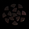 Luminous Resin Imitation Chocolate Decoden Cabochons RESI-K036-28F-02-4