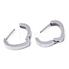 304 Stainless Steel Huggie Hoop Earrings STAS-R115-24P-2