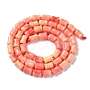 Synthetic Shell Dyed Beads Strands SHEL-K007-01B-3