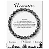 SyntheticHematite Beaded Stretch Bracelets PW-WG7FE75-08-1
