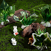 4Pcs 4 Styles Plastic Sea Grass Display Decorations DJEW-GF0001-85-4
