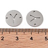 Non-Tarnish 201 Stainless Steel Hollow Flat Round Links FIND-R149-03Y-P-3