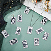22Pcs 22 Style Tarot Theme Printed Acrylic Pendants MACR-HY0001-08-5
